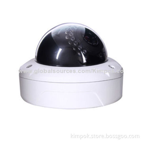 Wireless IP dome camera with 1.3MP, Low Lux, Vandalproof and night vision